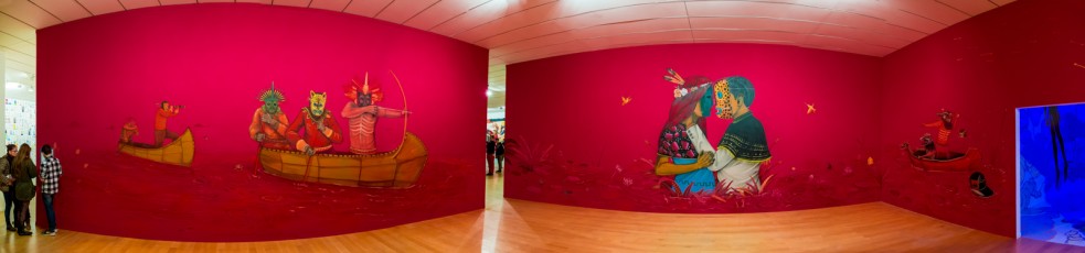 Saner "Wall drawings - Icônes urbaines" exposition au musée d'Art Contemporain de Lyon du 30 septembre 2016 au 15 janvier 2017