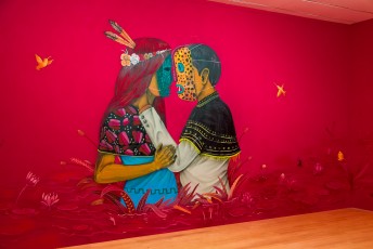 Saner "Wall drawings - Icônes urbaines" exposition au musée d'Art Contemporain de Lyon du 30 septembre 2016 au 15 janvier 2017