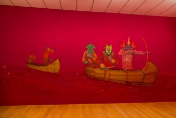 Saner "Wall drawings - Icônes urbaines" exposition au musée d'Art Contemporain de Lyon du 30 septembre 2016 au 15 janvier 2017