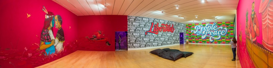 Saner et Elliot Tupac "Wall drawings - Icônes urbaines" exposition au musée d'Art Contemporain de Lyon du 30 septembre 2016 au 15 janvier 2017