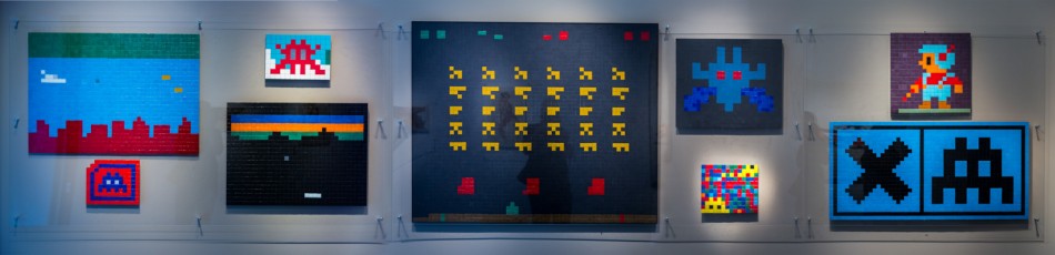 "Masterpieces" exposition d'Invader à la galerie Le Feuvre du 16 mars au 15 avril 2017