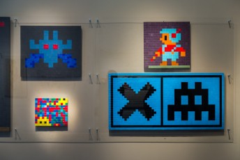 "Masterpieces" exposition d'Invader à la galerie Le Feuvre du 16 mars au 15 avril 2017