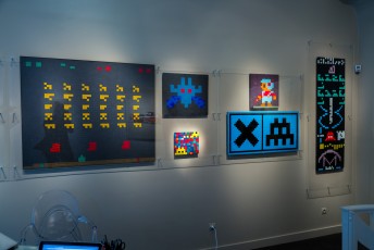 "Masterpieces" exposition d'Invader à la galerie Le Feuvre du 16 mars au 15 avril 2017