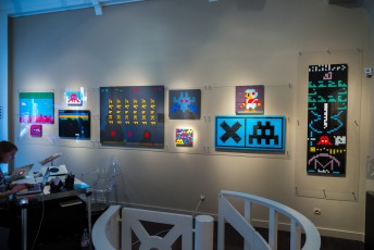 "Masterpieces" exposition d'Invader à la galerie Le Feuvre du 16 mars au 15 avril 2017