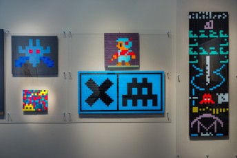 "Masterpieces" exposition d'Invader à la galerie Le Feuvre du 16 mars au 15 avril 2017