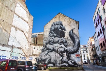 Roa - The Crystal Ship - Hofstraat - Ostende