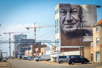 Guido van Helten - The Crystal Ship - Hendrick Baelskaai - Ostende