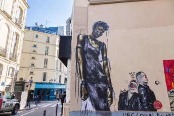 Eddie Colla, Mimi le Clown et FKDL - Rue Poissonnières 02è - Mars 2018