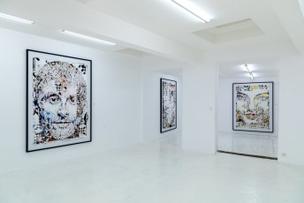 "Fragments urbains" exposition de Vhils à la galerie Magda Danysz du 19 mai au 29 juillet 2018