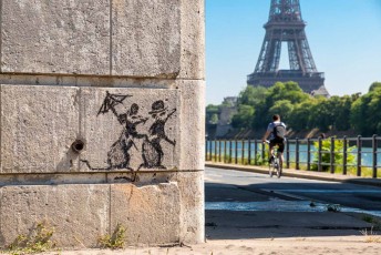 Banksy - Voie Georges Pompidou 16è - Juin 2018