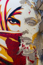 Shepard Fairey & Vhils - Rua da Senhoria de Glória - Graça - Lisbonne