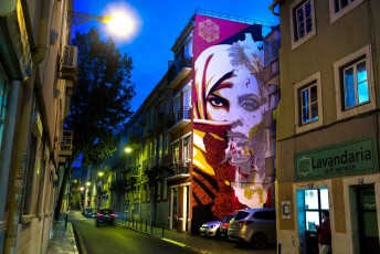 Shepard Fairey & Vhils - Rua da Senhoria de Glória - Graça - Lisbonne