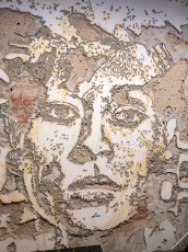 Vhils - Honorato Burgers - Largo Raphael Bordallo Pinheiro - Chiado - Lisbonne