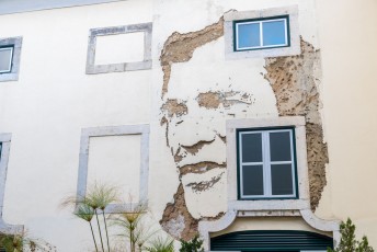 Vhils - Rua das Gaivotas - Lisbonne