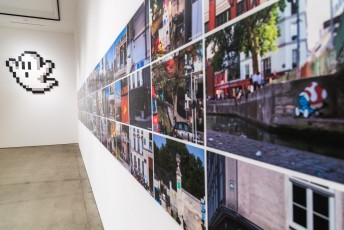 "Into the white cube" exposition de Invader à la galerie Over The Influence - Los Angeles - du 18 novembre au 22 décembre 2018