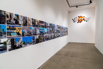 "Into the white cube" exposition de Invader à la galerie Over The Influence  - Los Angeles - du 18 novembre au 22 décembre 2018