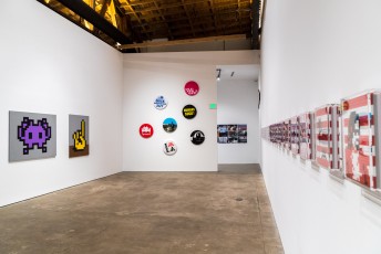 "Into the white cube" exposition de Invader à la galerie Over The Influence - Los Angeles - du 18 novembre au 22 décembre 2018
