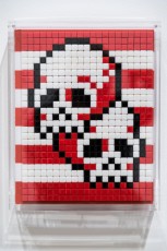 "Into the white cube" exposition de Invader à la galerie Over The Influence  - Los Angeles - du 18 novembre au 22 décembre 2018