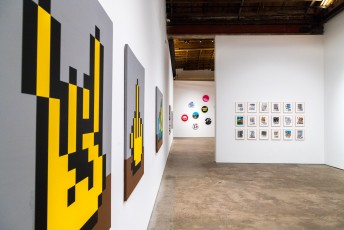 "Into the white cube" exposition de Invader à la galerie Over The Influence - Los Angeles - du 18 novembre au 22 décembre 2018