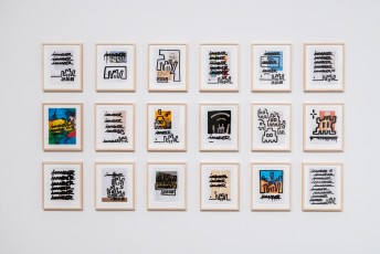 "Into the white cube" exposition de Invader à la galerie Over The Influence - Los Angeles - du 18 novembre au 22 décembre 2018