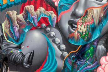 Tristan Eaton & Saturno - Blackwelder street / La Cienega Boulevard - La Brea Park / Culver City District - Los Angeles