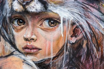 "Emotion Olympics" exposition de Herakut à la galerie Mathgoth du 15 mars au 20 avril 2019