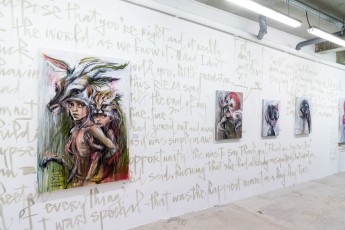 "Emotion Olympics" exposition de Herakut à la galerie Mathgoth du 15 mars au 20 avril 2019