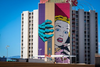 D*Face - Plaza Hotel and Casino - Main Street - Downtown Las Vegas - Avril 2019