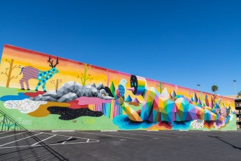 Okuda - North 7th Street - Downtown Las Vegas - Avril 2019