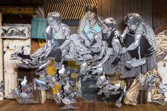 "Time capsule" exposition de Swoon à Fluctuart du 4 juillet au 22 septembre 2019