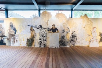 "Time capsule" exposition de Swoon à Fluctuart du 4 juillet au 22 septembre 2019