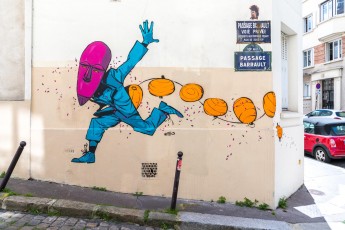 Rétro graffitism - Les Lézarts de la Bièvre - Passage Barrault 13è - Juin 2019