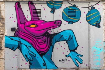 Rétro graffitism - Les Lézarts de la Bièvre - Rue Bobillot 13è - Juin 2019