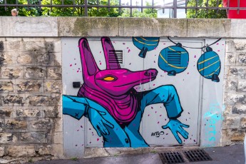 Rétro graffitism - Les Lézarts de la Bièvre - Rue Bobillot 13è - Juin 2019