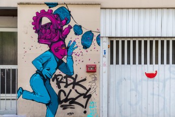 Rétro graffitism - Les Lézarts de la Bièvre - Boulevard Auguste Blanqui 13è - Juin 2019