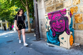 Rétrograffitism - Rue de l'Ermitage 20è - Juin 2019