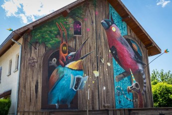 Dulk & Mantra -Street Art Fest - Rue Jean-Jacques Rousseau - Grenoble (38) - Juillet 2019