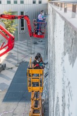 Vhils - Immeuble Skylight - La Défense (Puteaux - 92) - Work in progress - Septembre 2019
