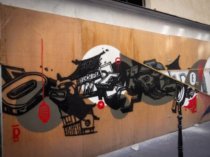 Hobz (TRBDSGN) et Rétrograffitism - Rue Saint-Roch 01er - Octobre 2014