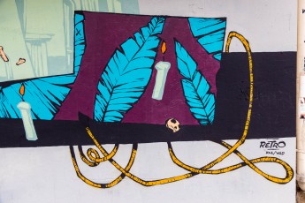 Rétro graffitism - Rue de Belleville 20è - Janvier 2018