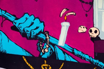 Rétro graffitism - Rue de Belleville 20è - Janvier 2018