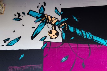 Rétro graffitism - Rue de Belleville 20è - Janvier 2018