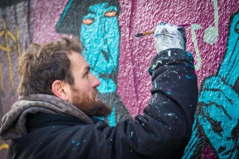Rétro graffitism - Work in progress - Boulevard de Ménilmontant 11è - Janvier 2018