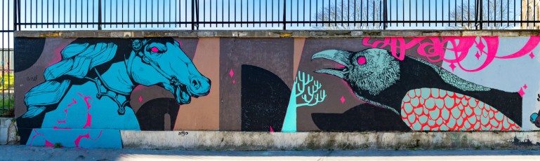 Rétro graffitism - Boulevard de Ménilmontnant 11è - Février 2019