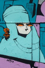 Rétro graffitism et Hobz - Gri-gri en gros - Rue Jean-Pierre Timbaud 11è - Mars 2018