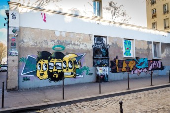 Rétro graffitism - Avenue Jean Aicard 11è - Février 2018