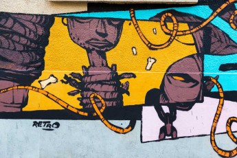 Rétro graffitism - Avenue Jean Aicard 11è - Février 2018