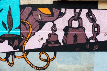 Rétro graffitism - Avenue Jean Aicard 11è - Février 2018