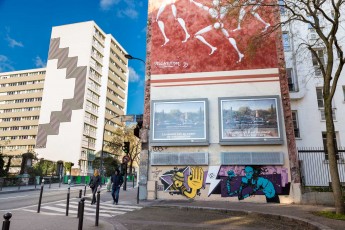 Hobz & Rétro graffitism - Rue de Ménilmontant 20è - Février 2018