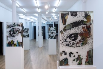 "Momentum" exposition de Vhils à la galerie Danysz du 13 octobre 2020 au 9 janvier 2021